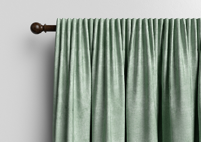 Florence Faux Suede, Light Jade - Made to Measure Curtains - Image 10